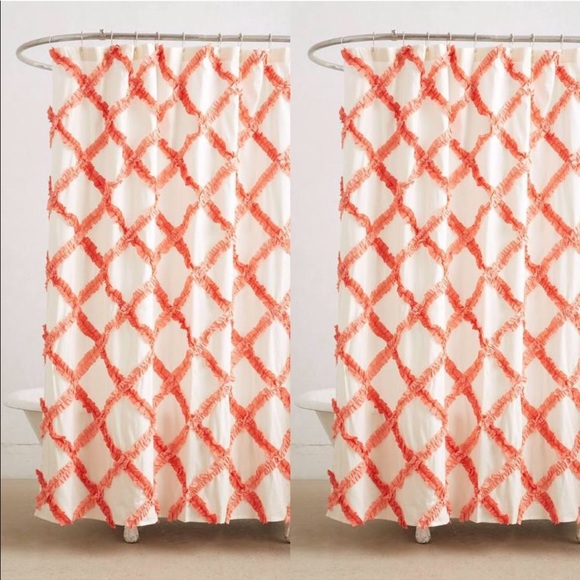 Anthropologie Other Danica Studio Ruffled Shower Curtain Poshmark